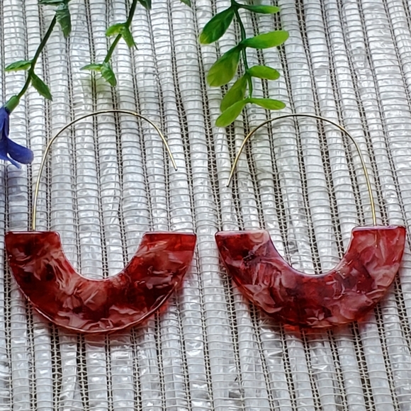 New fashion Wire Statement Acrylic Earrings - Picture 12 of 17